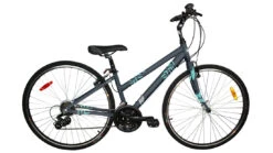 AVP AVP HC2000 Charbon Et Turquoise Mat Vélo Hybride à 21 Vitesses SR