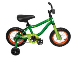 AVP AVP K12 Caméléon Vert Lime Vélo Avec Roues Stabilisatrices Garçon 12"