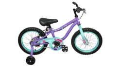 AVP AVP K16 Vélo Junior Sirène Lilas-turquoise Avec Roues Stabilisatrices, 16"