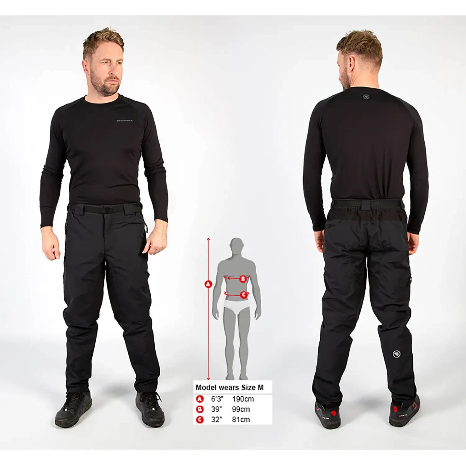 Endura Hummvee Zip-off Noir Pantalon Convertible Pour Homme – Image 9