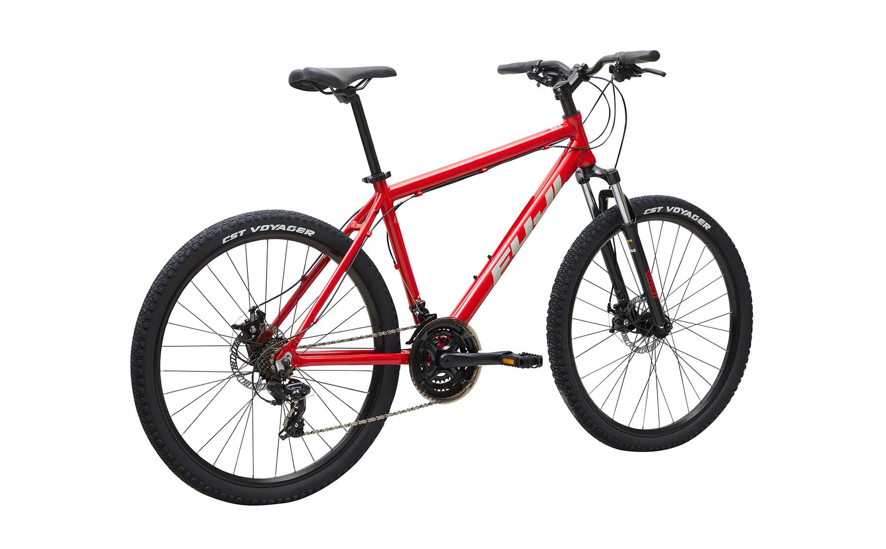 Fuji Fuji Adventure 27.5 Rouge Et Gris Vélo Hybride – Image 2