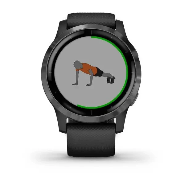 Garmin Vivoactive 4 Noir Ardoise GPS Montre Intelligente – Image 2