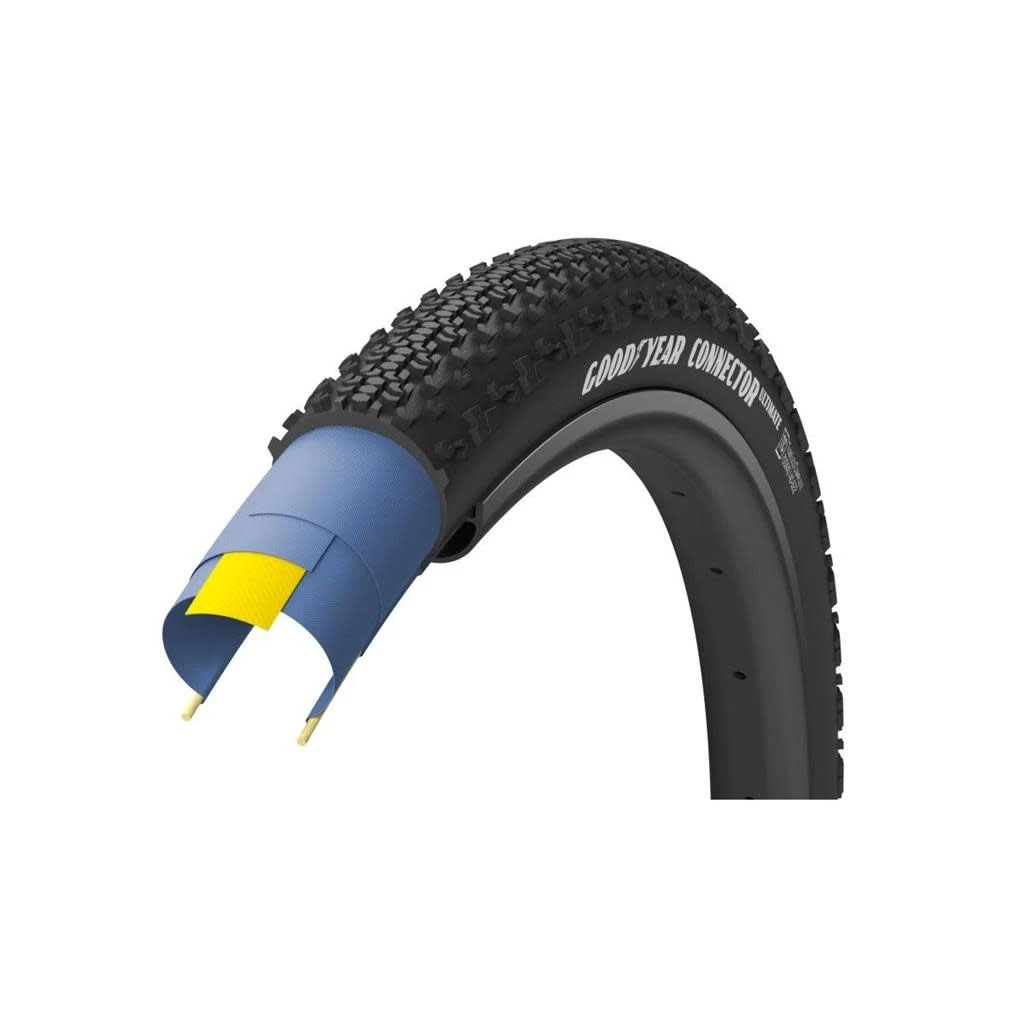 GOODYEAR Goodyear Gravel Connector Ultimate Tubeless Complete Noir Pneu Gravel