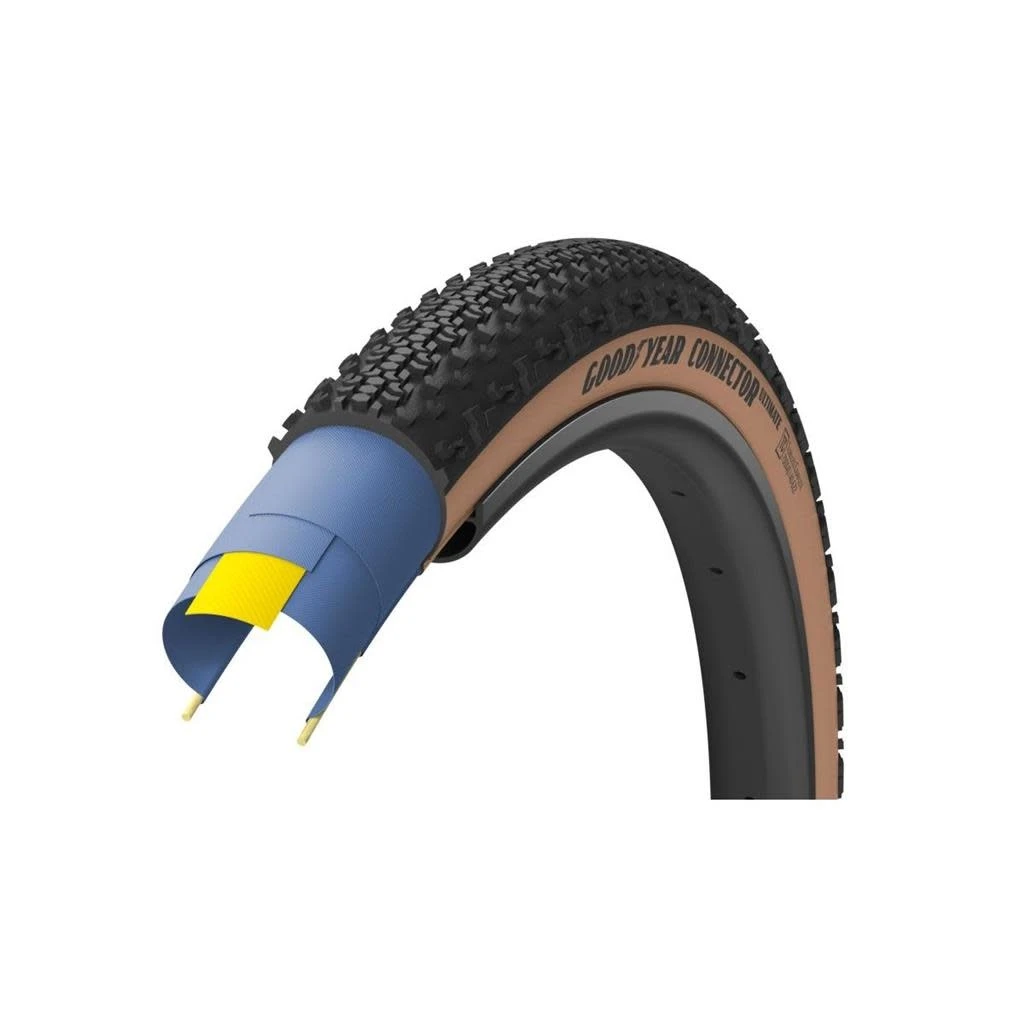 GOODYEAR Goodyear Gravel Connector Ultimate Tubeless Complete Pneu Beige
